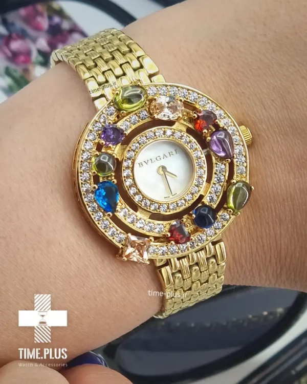 ساعت مچی زنانه بولگاری مدل سرچی طلایی