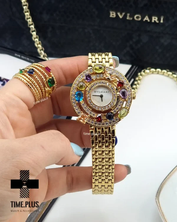 ساعت مچی زنانه بولگاری مدل سرچی طلایی