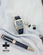 ساعت مچی مردانه کارتیه مدل د سانتز سرمه‌ای