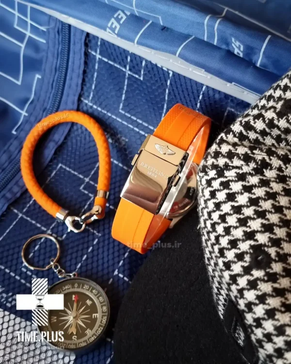 ساعت مچی مردانه برایتلینگ نارنجی