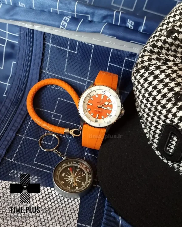 ساعت مچی مردانه برایتلینگ نارنجی