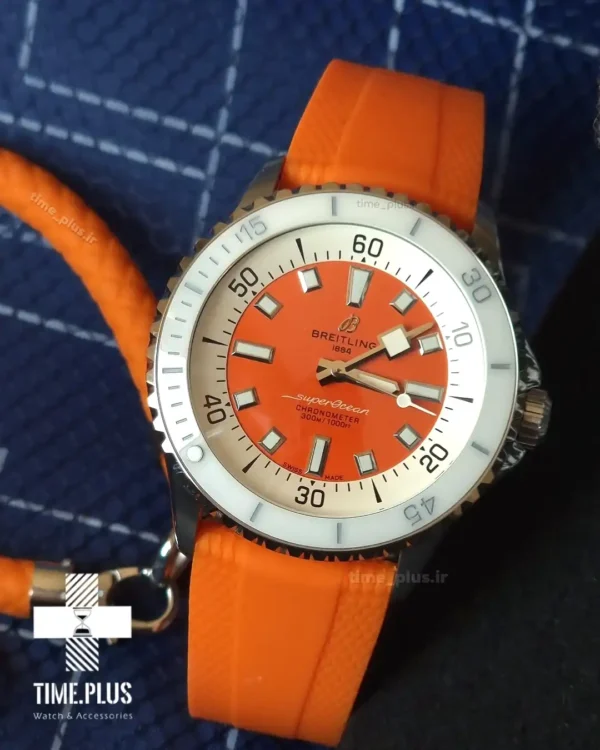 ساعت مچی مردانه برایتلینگ نارنجی