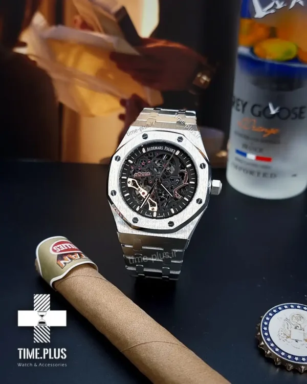 ساعت مچی مردانه ادمارپیگه مشکی, نقره ای