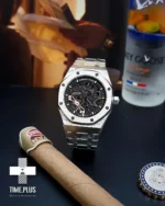 ساعت مچی مردانه ادمارپیگه مشکی, نقره ای