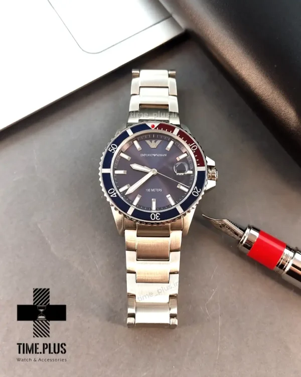 ساعت مچی مردانه امپریو آرمانی مدل AR - 11338 سرمه ای