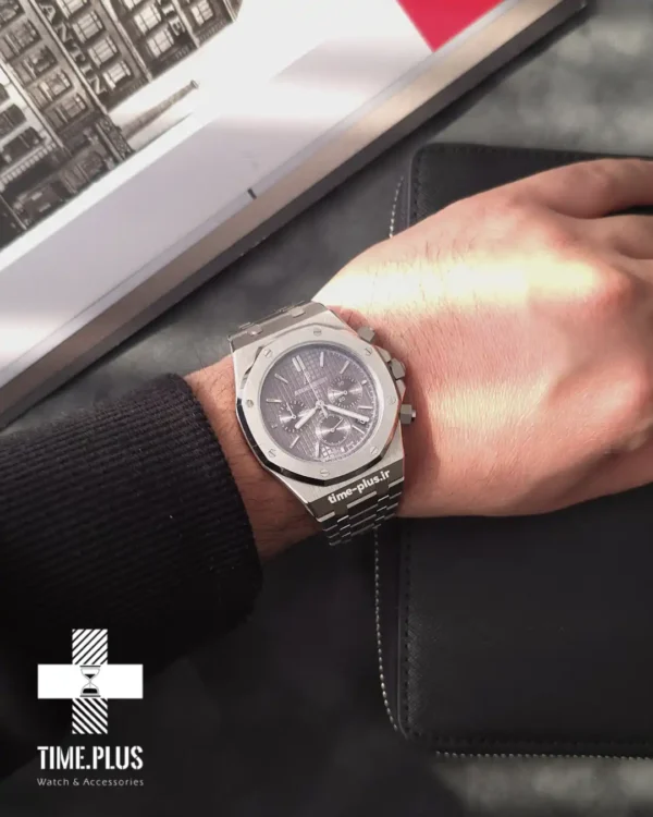 ساعت مچی مردانه ادمارپیگه سرمه ای کم رنگ