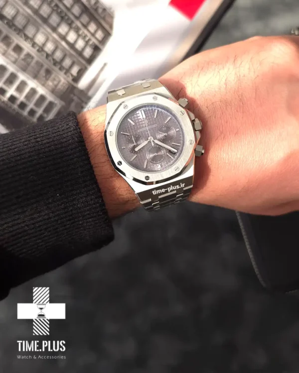 ساعت مچی مردانه ادمارپیگه سرمه ای کم رنگ