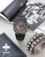 ساعت مچی مردانه ادمارپیگه مشکی, نقره ای