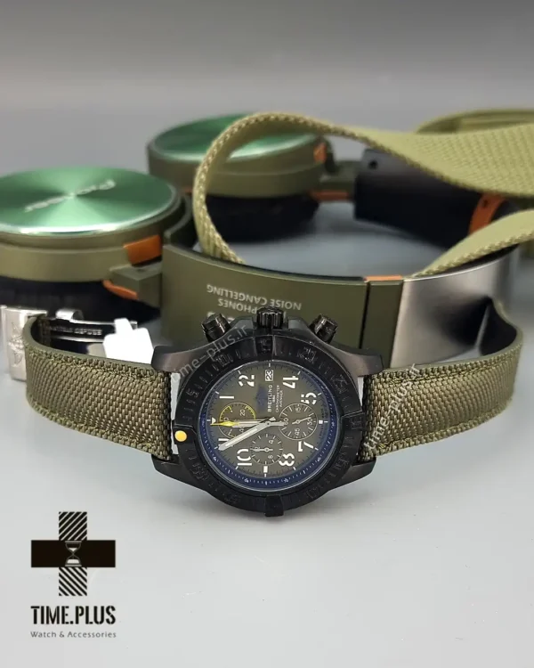 ساعت مچی مردانه برایتلینگ سبز زیتونی