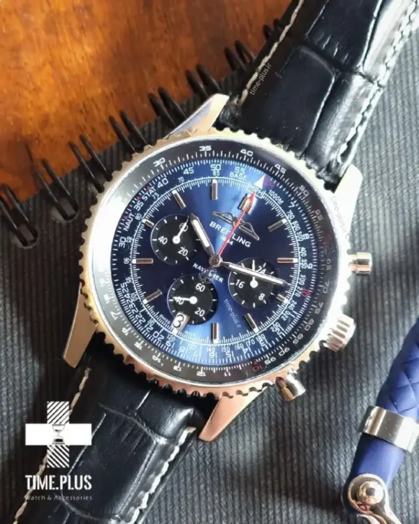 ساعت مچی مردانه برایتلینگ مدل نوی تایمر سرمه ای