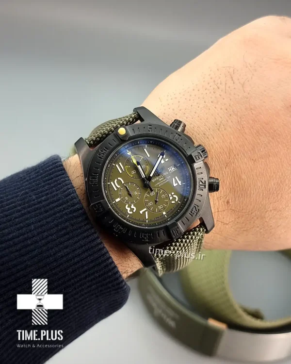 ساعت مچی مردانه برایتلینگ سبز زیتونی