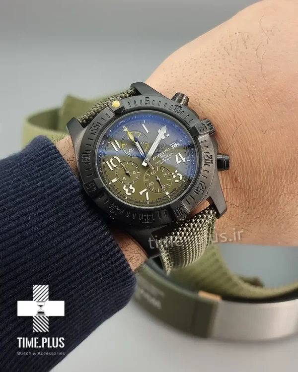 ساعت مچی مردانه برایتلینگ سبز زیتونی