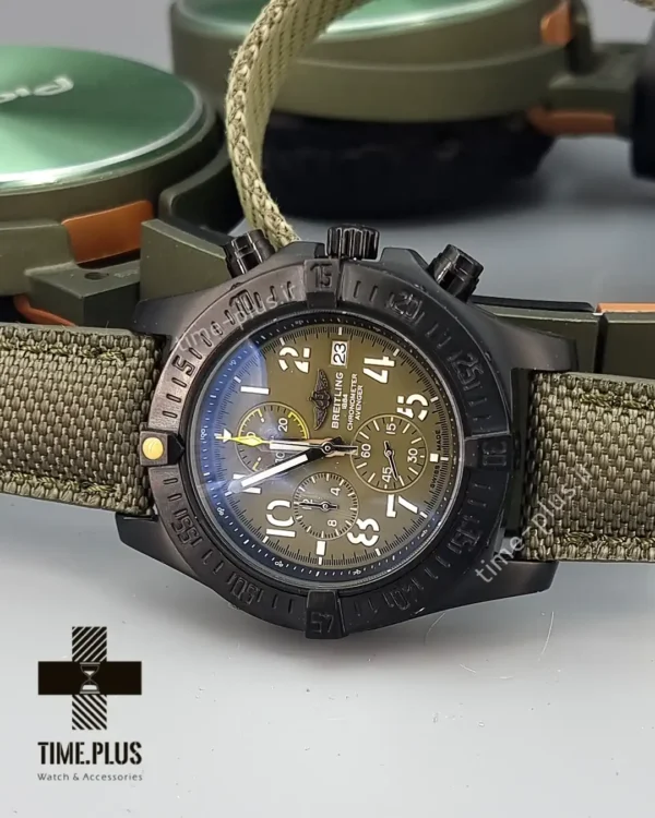 ساعت مچی مردانه برایتلینگ سبز زیتونی