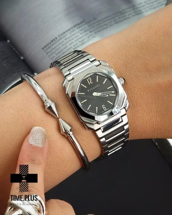 ساعت مچی زنانه بولگاری مدل اوک تا نقره ای