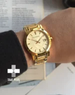 ساعت مچی مردانه بربری مدل Bu9145 طلایی