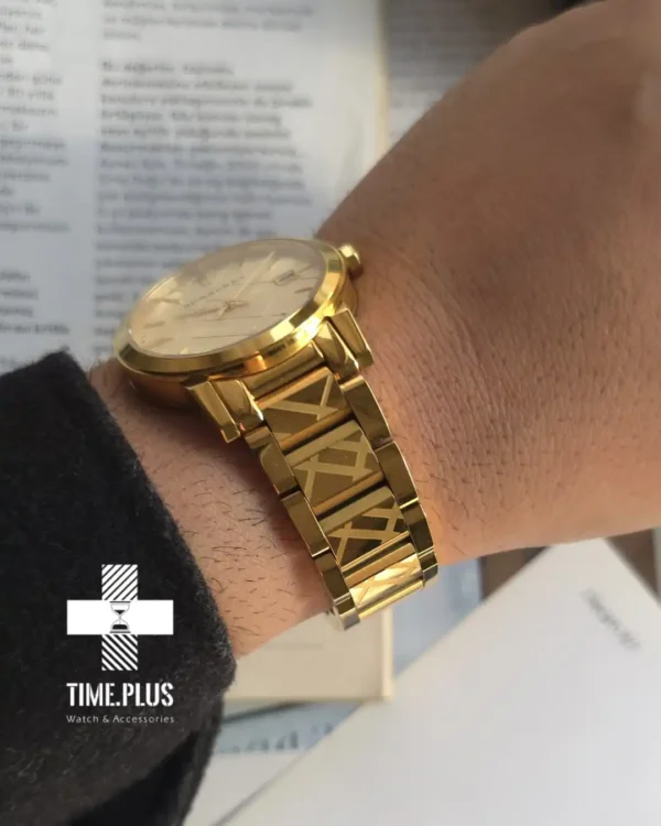 ساعت مچی مردانه بربری مدل Bu9145 طلایی