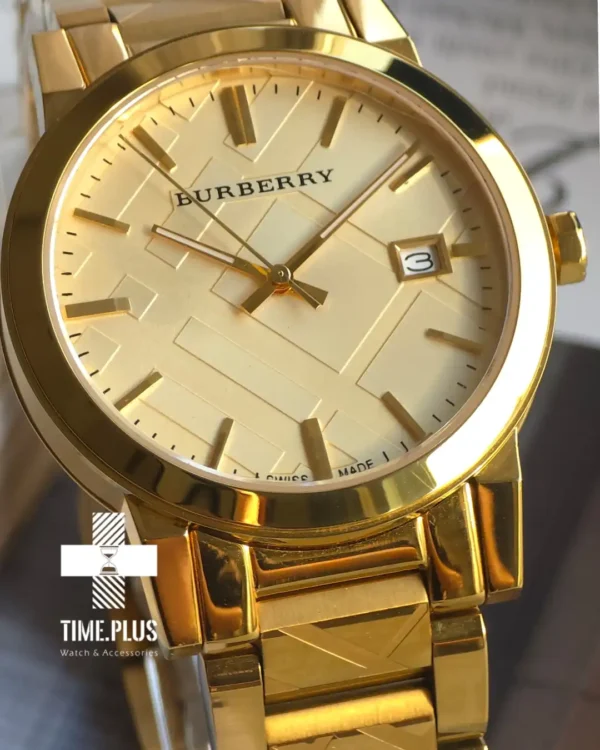 ساعت مچی مردانه بربری مدل Bu9145 طلایی