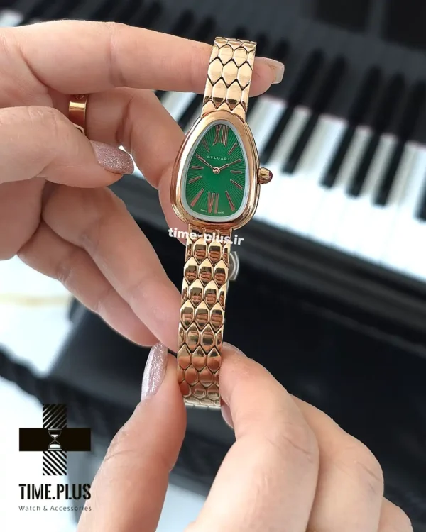 ساعت مچی زنانه بولگاری مدل سرپنتی سدتوری رزگلد