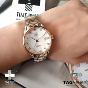 ساعت مچی زنانه تگ هویر مدل Carrera نقره ای و رز گلد
