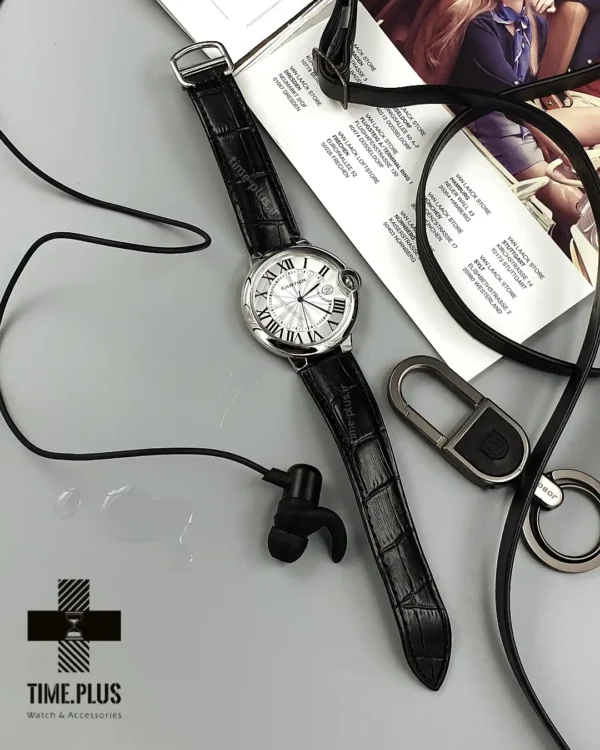 ساعت مچی مردانه کارتیه سفید صدفی