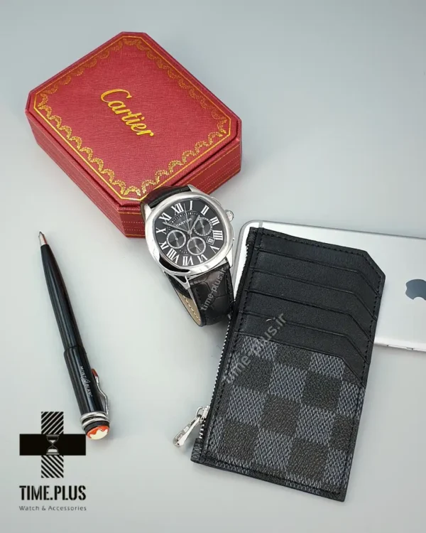 ساعت مچی مردانه کارتیه مدل درایو مشکی