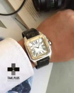 ساعت مچی مردانه کارتیه مدل Santos 100 سفید