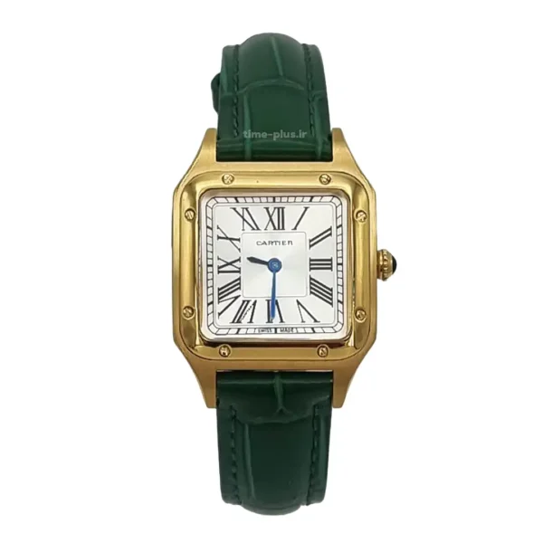 ساعت مچی زنانه کارتیه مدل سانتز دیمون طلایی