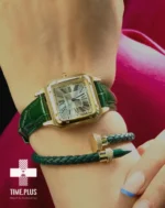 ساعت مچی زنانه کارتیه مدل سانتز دیمون طلایی