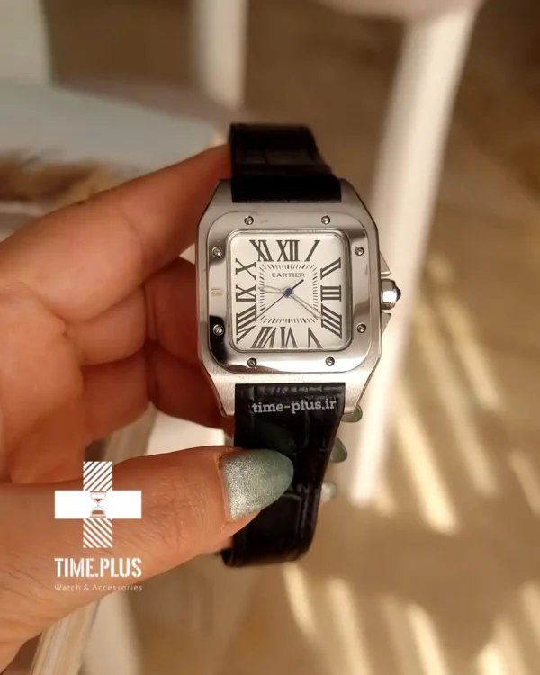 ساعت مچی زنانه کارتیه مدل Santos 100 مشکی