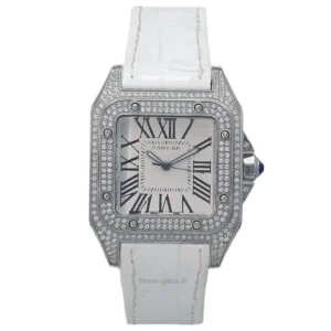 ساعت مچی زنانه کارتیه مدل سانتز ۱۰۰ سفید