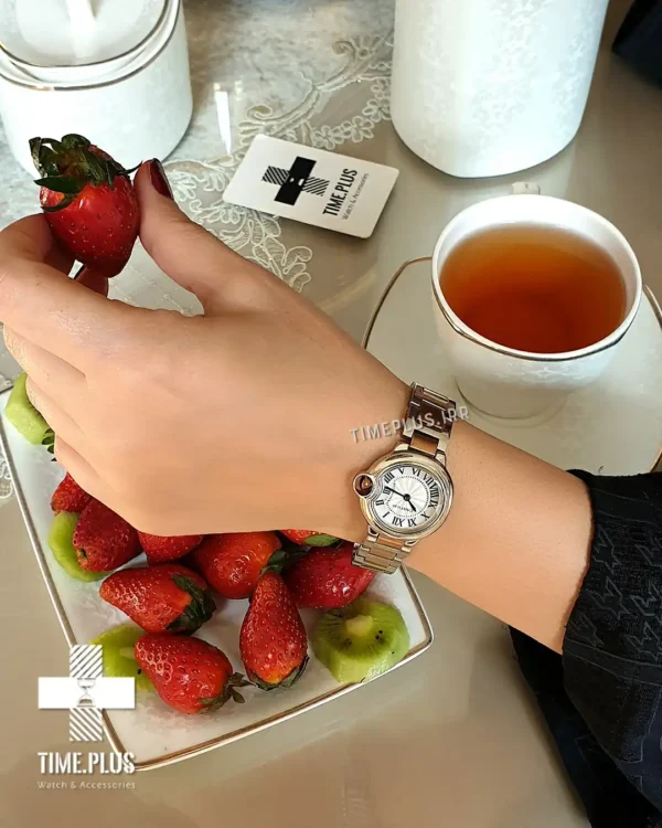 ساعت مچی ست زنانه و مردانه کارتیه مدل بلن بلو سفید