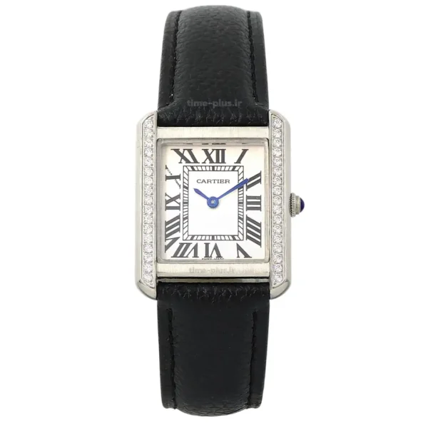 ساعت مچی زنانه کارتیه مدل تانک نقره ای