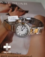 ساعت مچی زنانه کارتیه مدل بالن بلو نقره ای طلایی