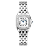 ساعت مچی زنانه کارتیه مدل panthere نقره ای