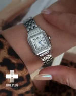 ساعت مچی زنانه کارتیه مدل panthere نقره ای