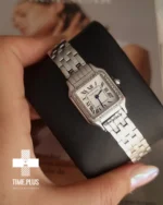 ساعت مچی زنانه کارتیه مدل panthere نقره ای