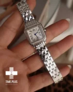 ساعت مچی زنانه کارتیه مدل panthere نقره ای