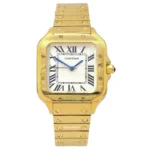 ساعت مچی زنانه کارتیه مدل د سانتوس طلایی