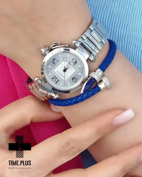 ساعت مچی زنانه کارتیه نقره ای