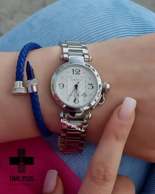 ساعت مچی زنانه کارتیه نقره ای
