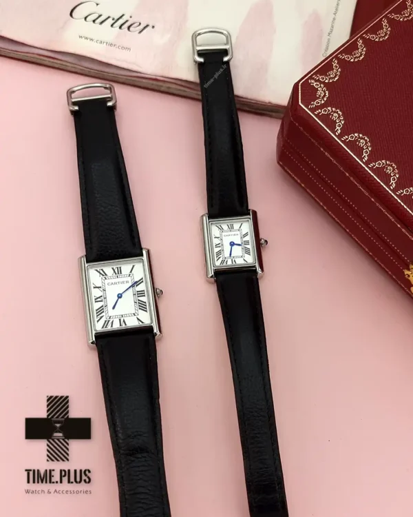 ساعت مچی ست زنانه و مردانه کارتیه مدل تانک سفید