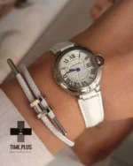 ساعت مچی زنانه کارتیه مدل بالون بلو نقره ای