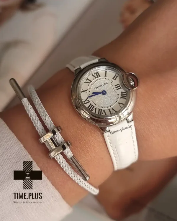 ساعت مچی زنانه کارتیه مدل بالون بلو نقره ای