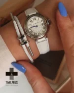 ساعت مچی زنانه کارتیه مدل بالون بلو نقره ای