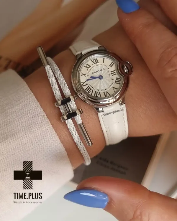 ساعت مچی زنانه کارتیه مدل بالون بلو نقره ای