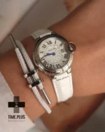 ساعت مچی زنانه کارتیه مدل بالون بلو نقره ای