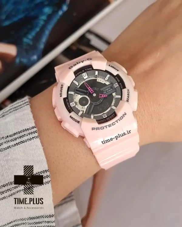 ساعت مچی مردانه کاسیو مدل جیشاک BA-110 صورتی