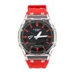 ساعت مچی مردانه کاسیو مدل GA-2100Ap مشکی عدد قرمز