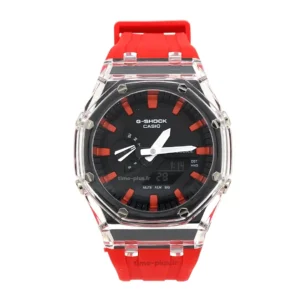 ساعت مچی مردانه کاسیو مدل GA-2100Ap مشکی عدد قرمز