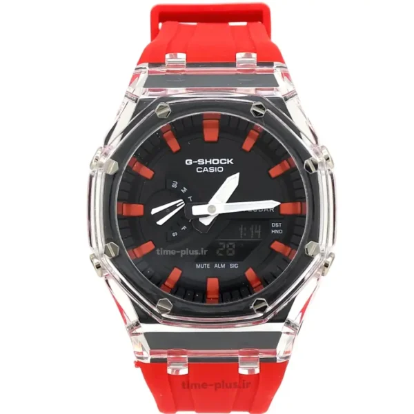 ساعت مچی مردانه کاسیو مدل GA-2100Ap مشکی عدد قرمز